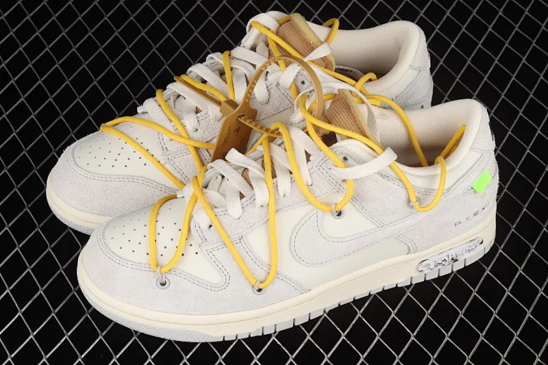 All categories Nk SB Dunk Series Nk SB Dunk Low low-top sneakers J version OF x Nk Dunk Low "12 of 50" OW suede SB smashed backboard fashion casual sneakers DJ0950-109